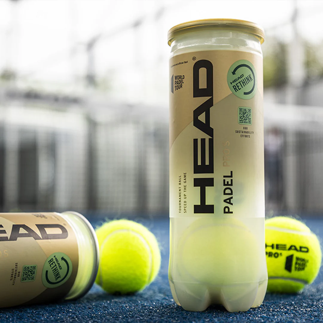 PACK OF 3 TUBES OF 3 HEAD PADEL PRO S BALLS (9 Balls) 2 PACK OF 3 TUBES OF 3 HEAD PADEL PRO S BALLS (9 Balls)