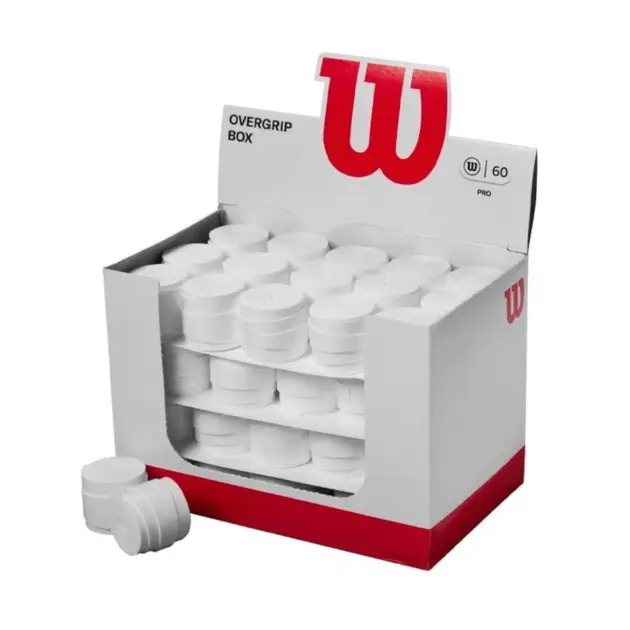 5 Pieces WILSON PRO OVERGRIP (Perforated White)
