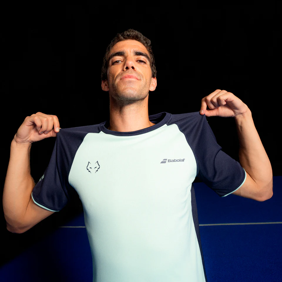 Babolat Crew Juan Lebron Men FW24 Padel T-shirt (Blue) 3 Babolat Crew Juan Lebron Men FW24 Padel T-shirt (Blue) - Image 3