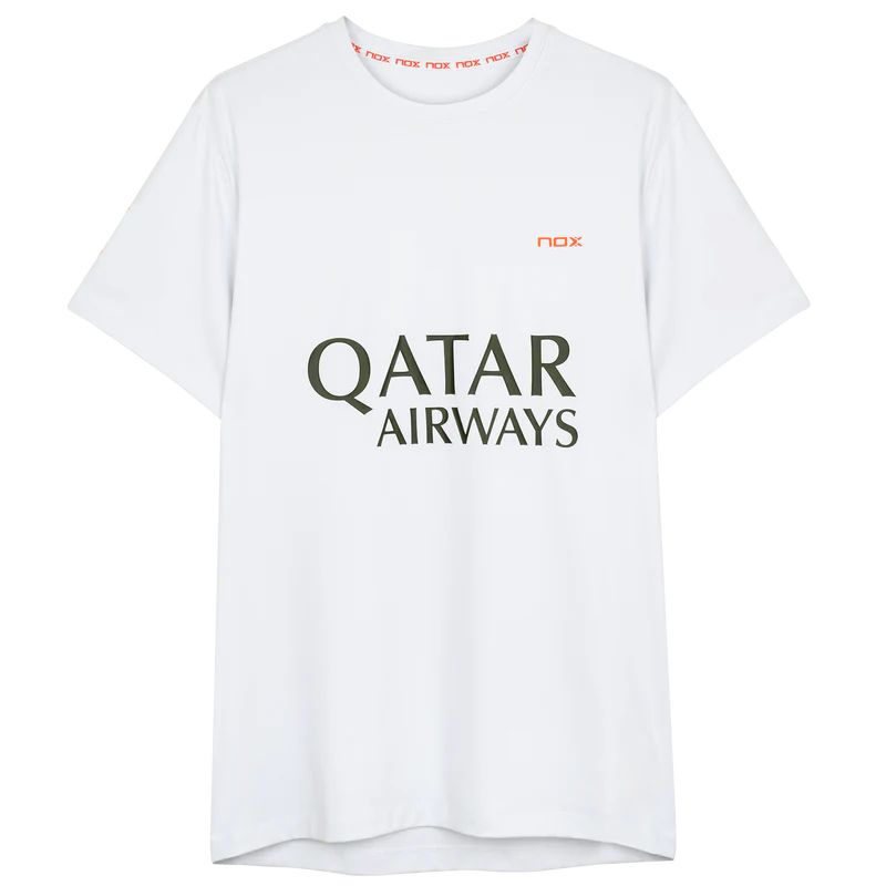 Nox Men's Agustin Tapia AT10 Sponsor T-Shirt White 1 Nox Men's Agustin Tapia AT10 Sponsor T-Shirt White