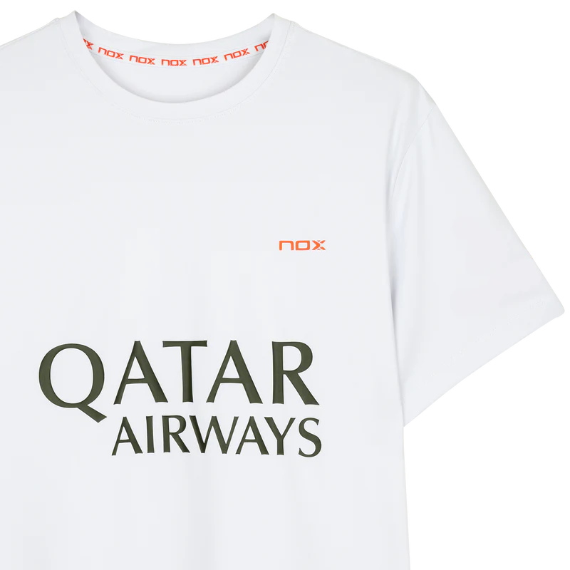 Nox Men's Agustin Tapia AT10 Sponsor T-Shirt White 4 Nox Men's Agustin Tapia AT10 Sponsor T-Shirt White - Image 4