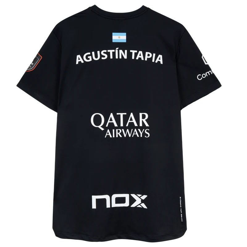 Nox Men's Agustin Tapia AT10 Sponsor T-Shirt Black 2 Nox Men's Agustin Tapia AT10 Sponsor T-Shirt Black - Image 2