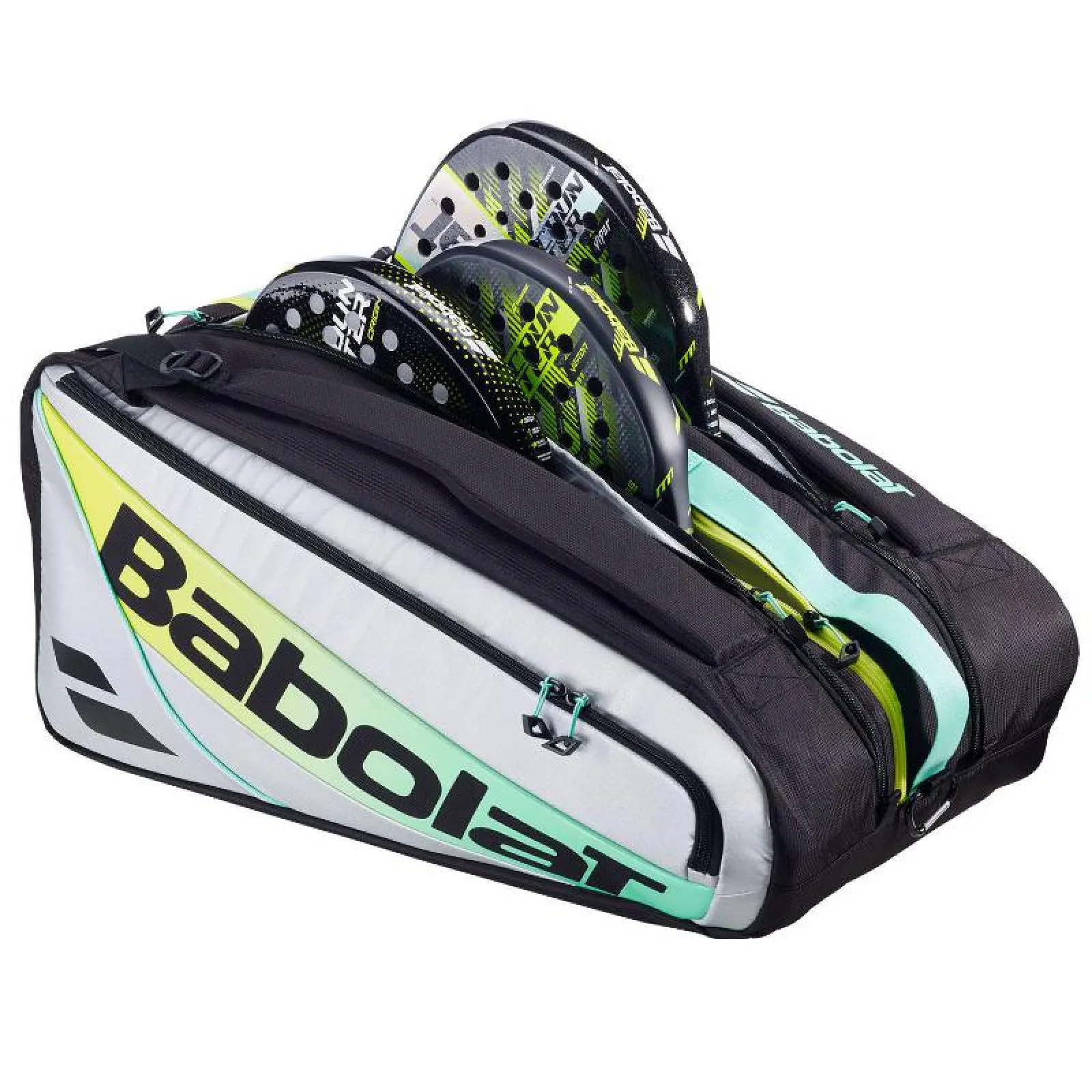 Babolat RH Pro Padel Bag Black Silver Multicolor 4 Babolat RH Pro Padel Bag Black Silver Multicolor - Image 4