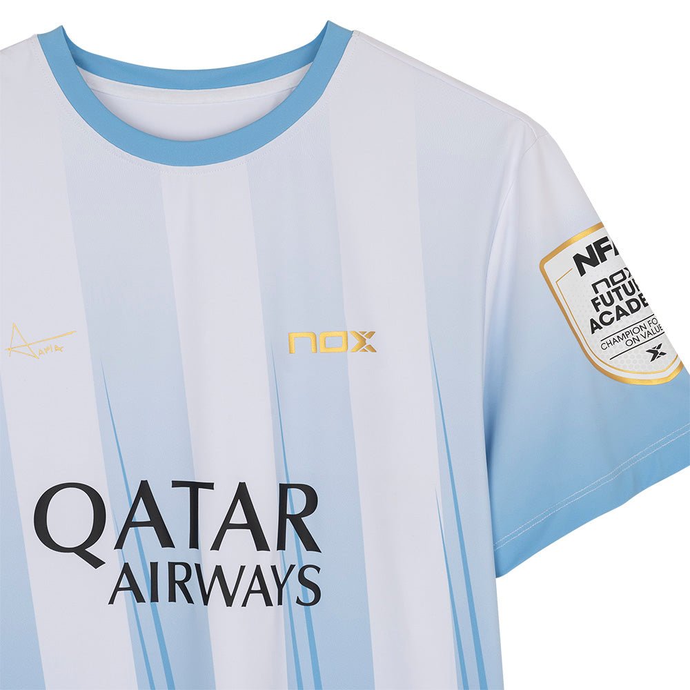 Nox Men's Agustin Tapia AT10 Sponsor T-Shirt Light Blue 3 Nox Men's Agustin Tapia AT10 Sponsor T-Shirt Light Blue - Image 3