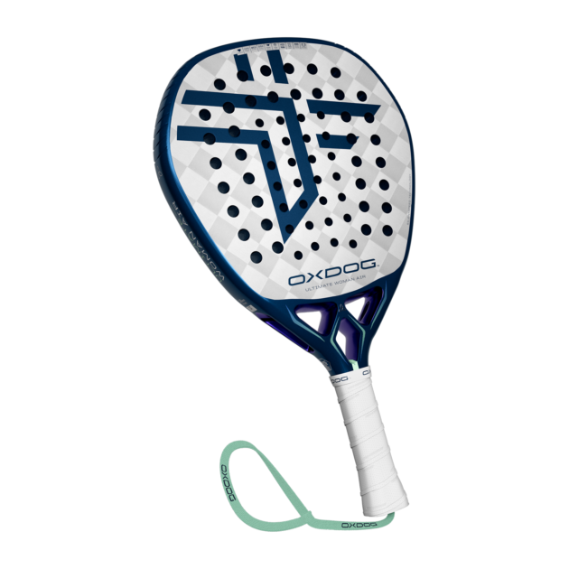 Oxdog Ultimate Woman Air padel racket, white and navy