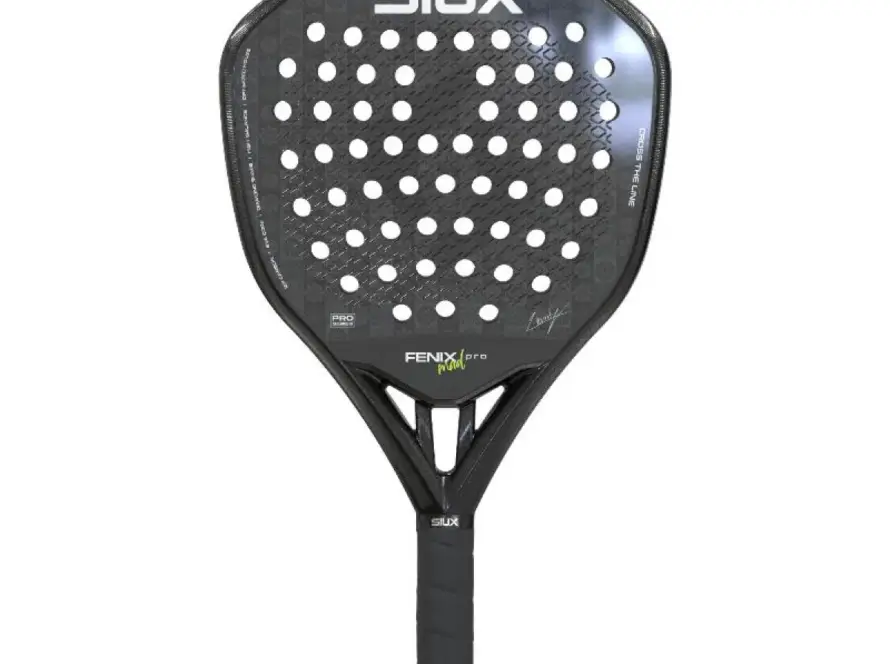 Siux Leo Augsburger Fenix Pro MAD SE 2026 padel racket in black
