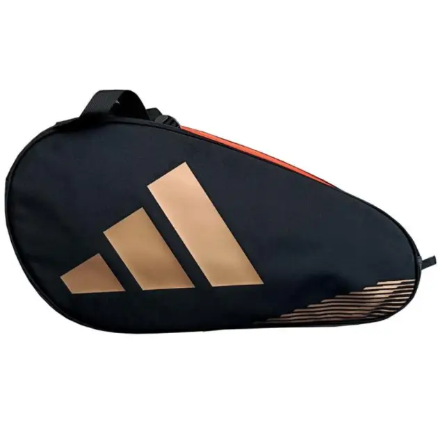 Adidas Control padel racket bag in black and gold
