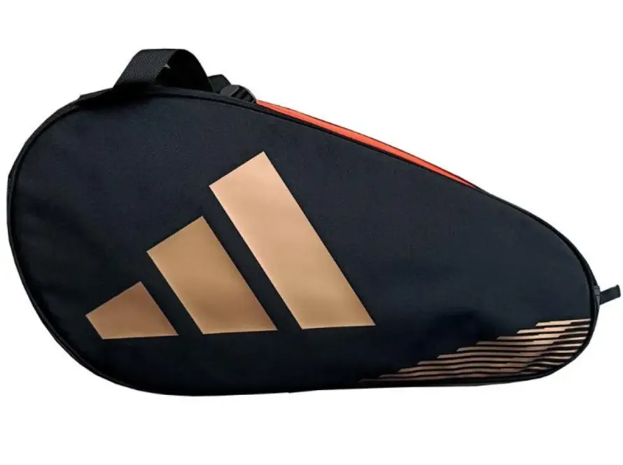 Adidas Control padel racket bag in black and gold