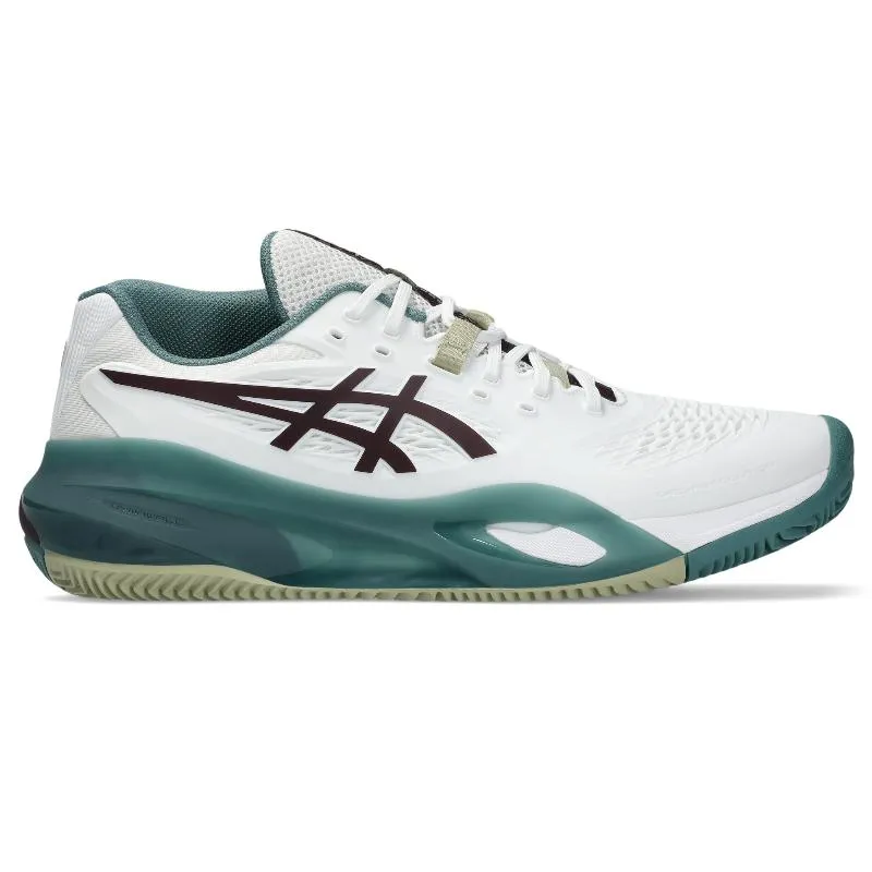 Asics Gel-Resolution X Clay Padel Shoes (White / Dark Garnet) 1 Asics Gel-Resolution X Clay Padel Shoes (White / Dark Garnet)